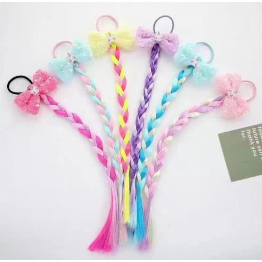 Unleash Your Inner Rainbow with Vibrant Faux Hair Ties!