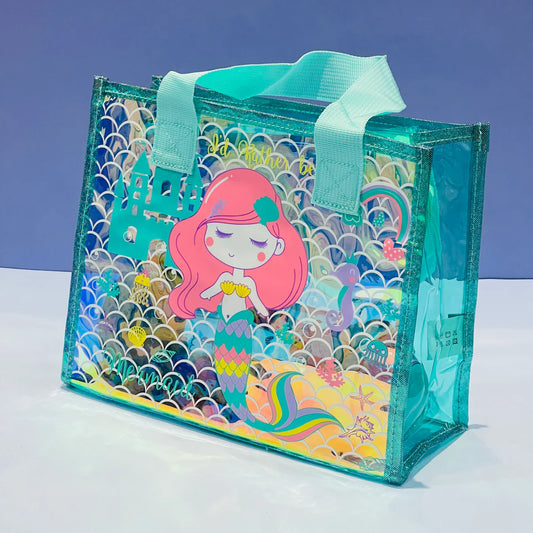 Mermaid Holographic Tote Bag (8")