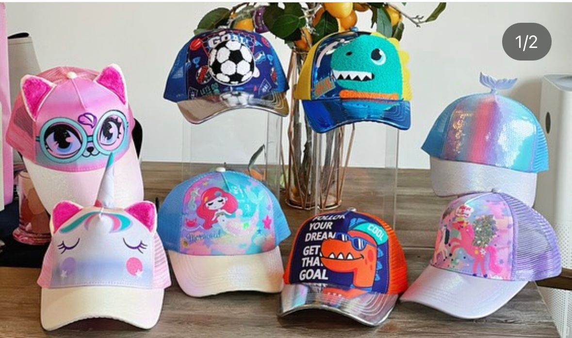 kids cute cartoon caps