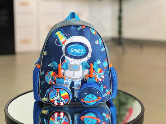 Adorable Mini Canvas Space Backpack for Little Adventurers