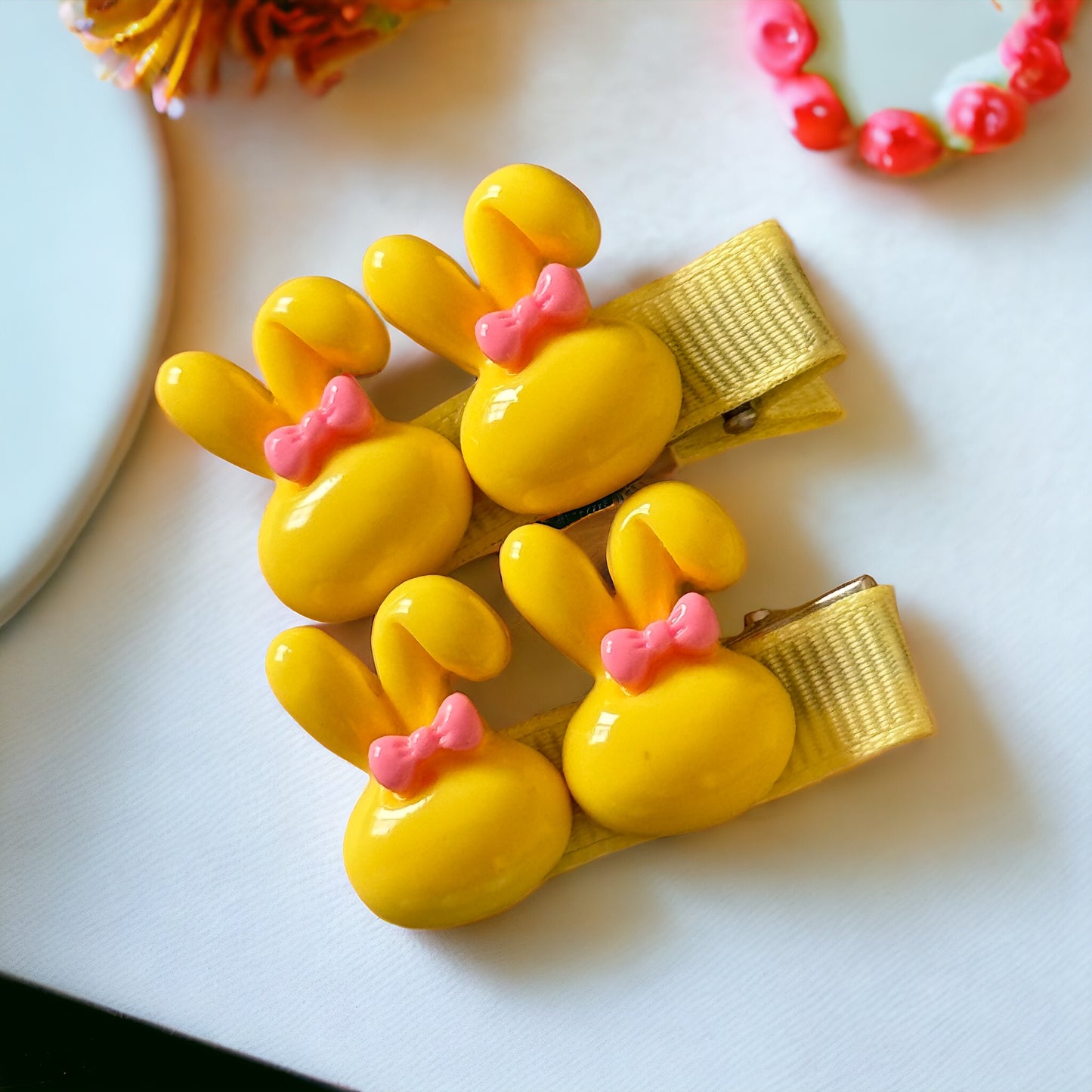 Happy Hair Days: Cute Bunny Hair Clips available in different colors