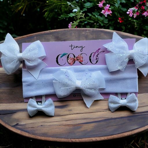 Channel Your Inner Beauty with this Adorable Hair Accessory Set!- available in three color options