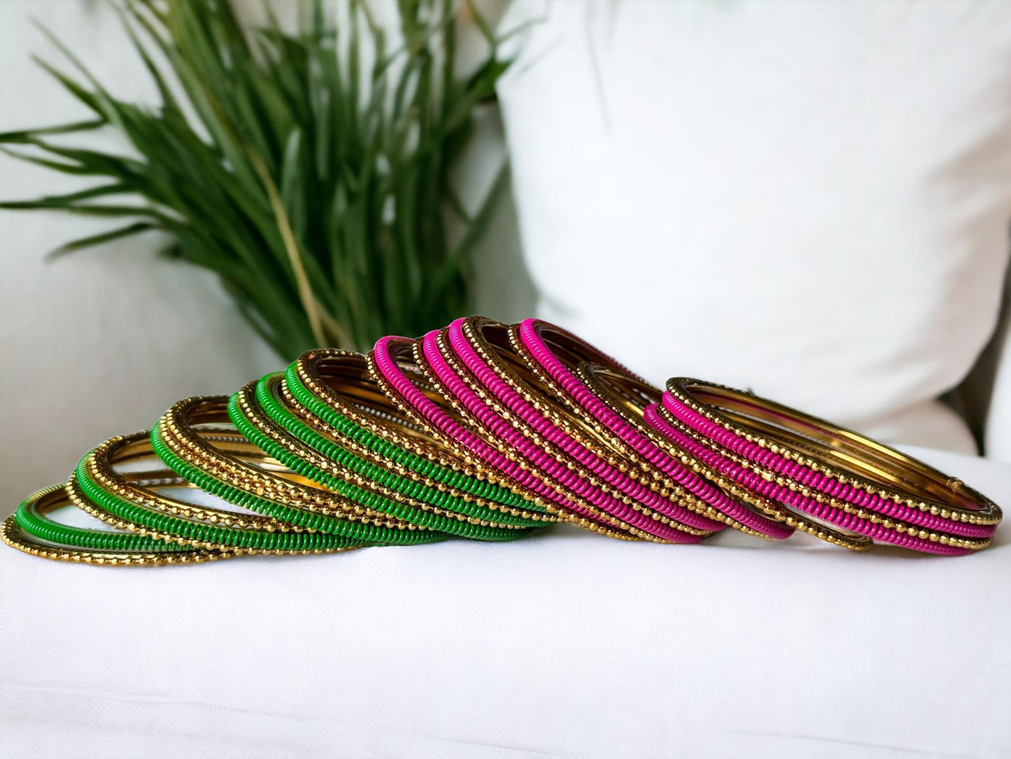 Color Clash Chic: Bangle Set