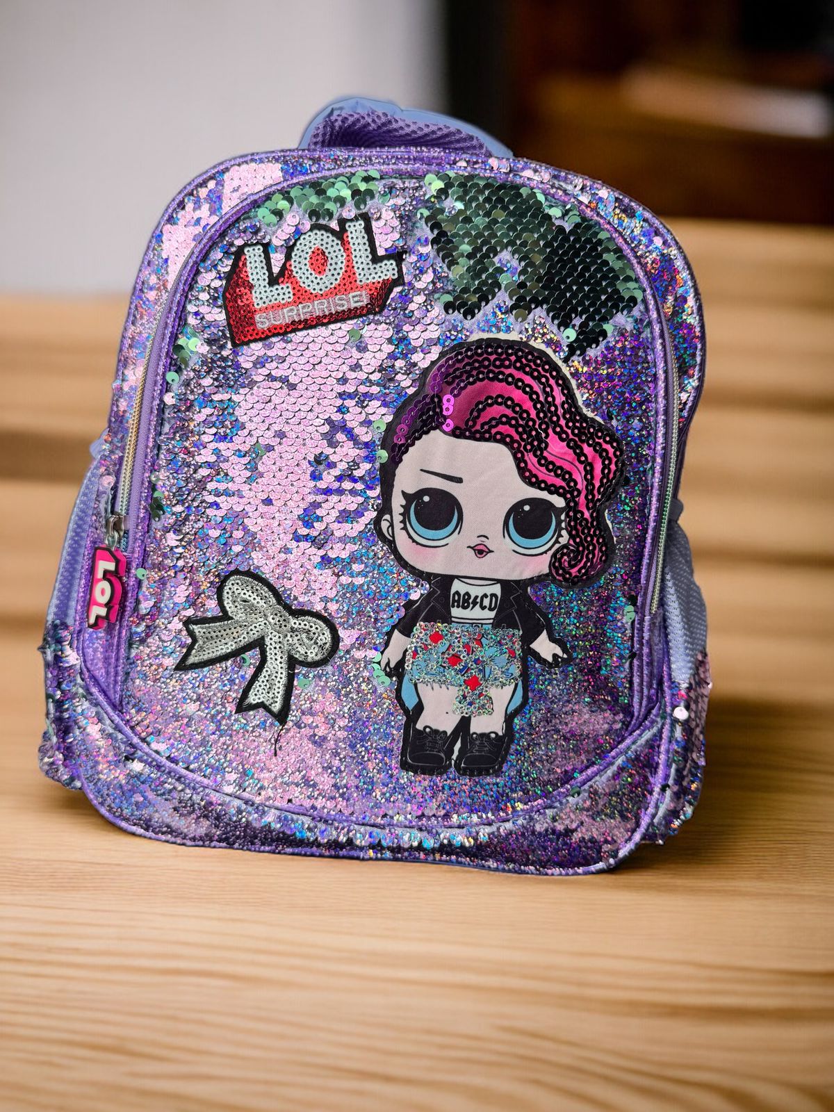 DOLL Surprise! Sequin Fun Backpack for Kids (Available in 3 different color & style - 12")