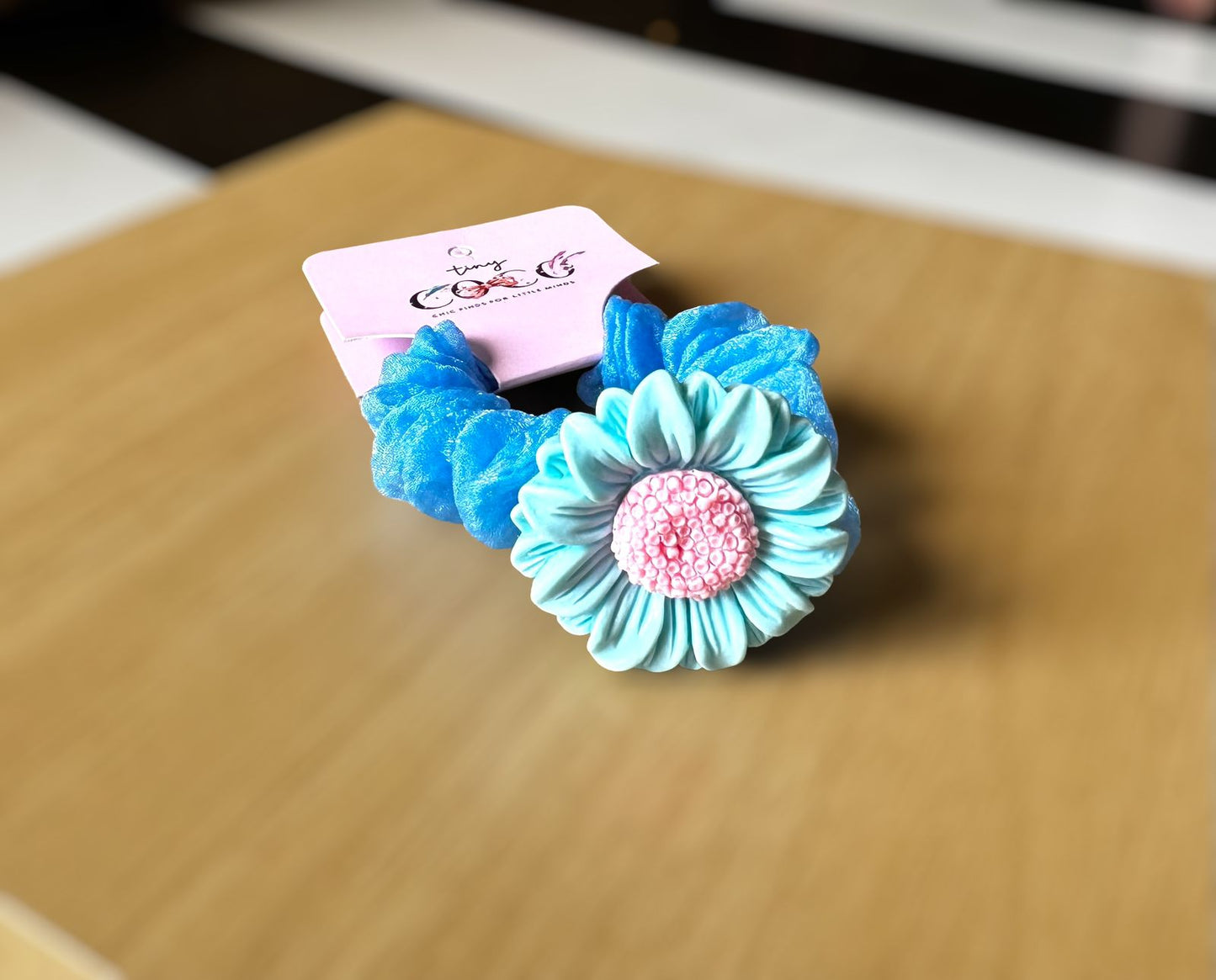 Dress Up Fun with Our Adorable Organza Ruffle Flower Hair Clip for Kids!