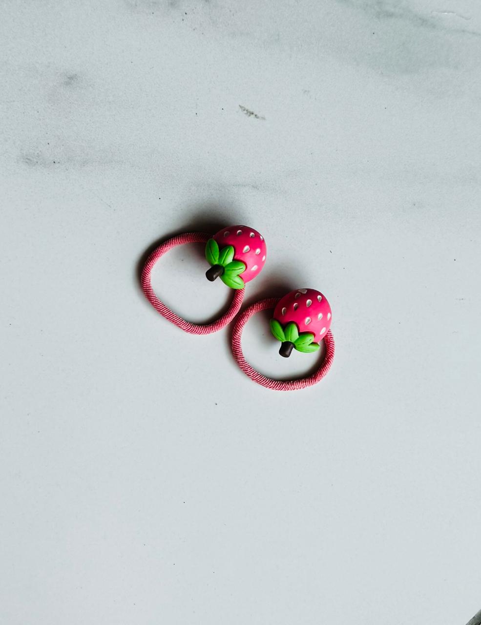 Double the Fun with Our Fruit Hair Tie Pairs!