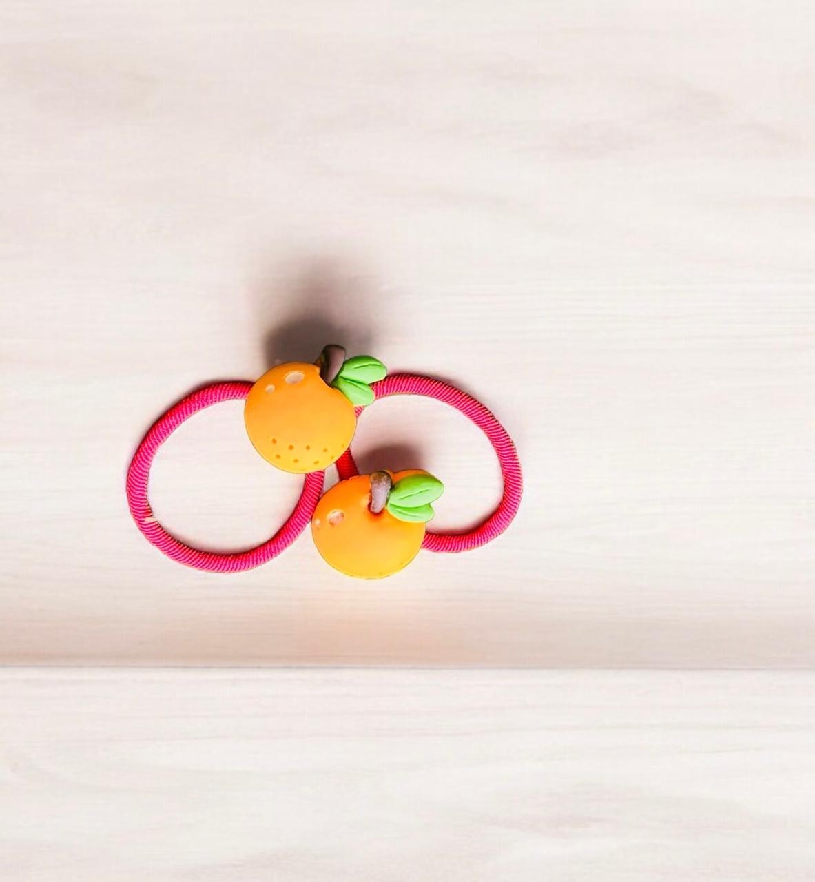 Double the Fun with Our Fruit Hair Tie Pairs!