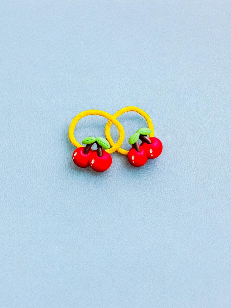 Double the Fun with Our Fruit Hair Tie Pairs!