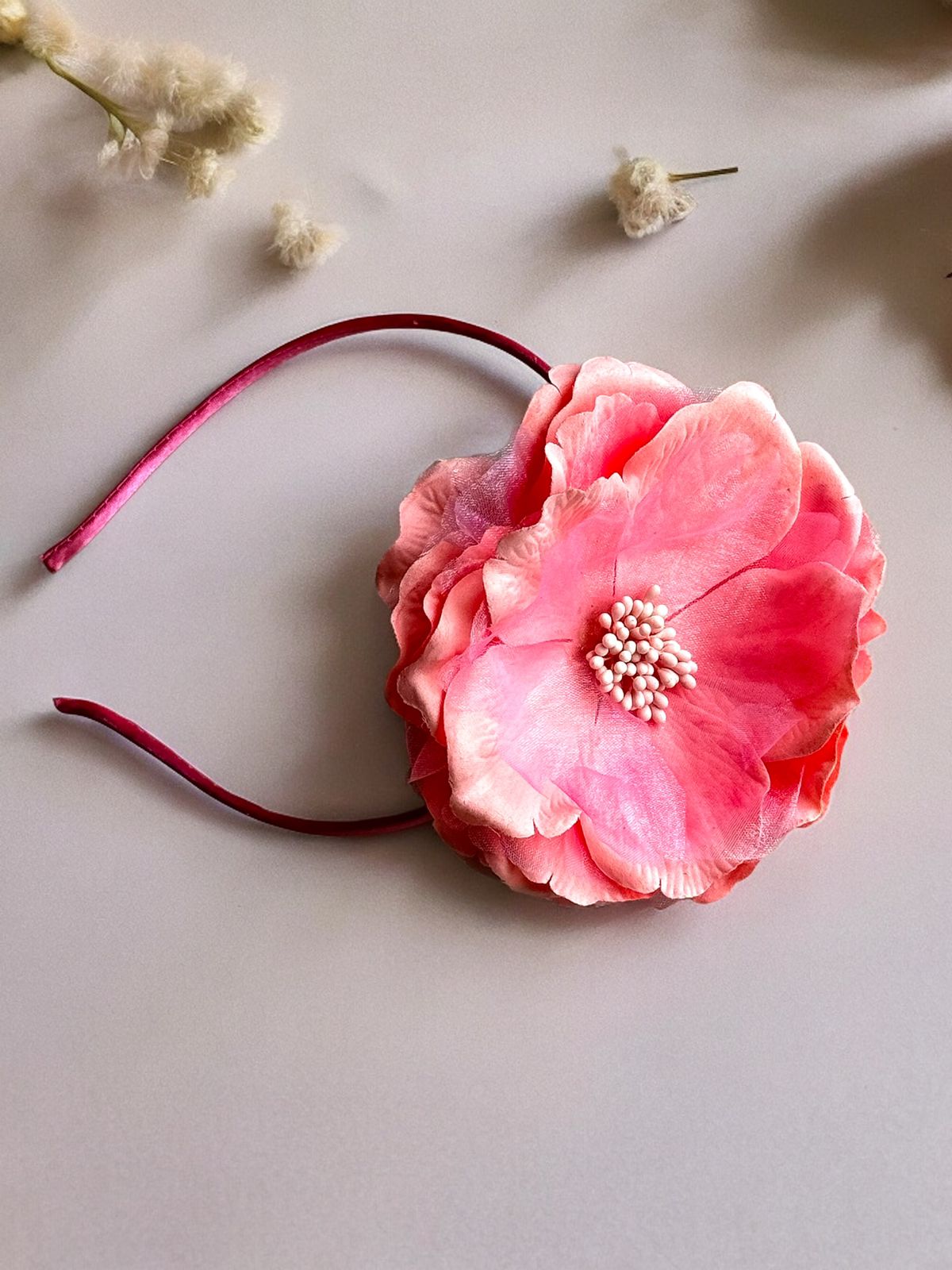 Blossom with Beauty: The Perfect Pink Flower Hairband for Kids!