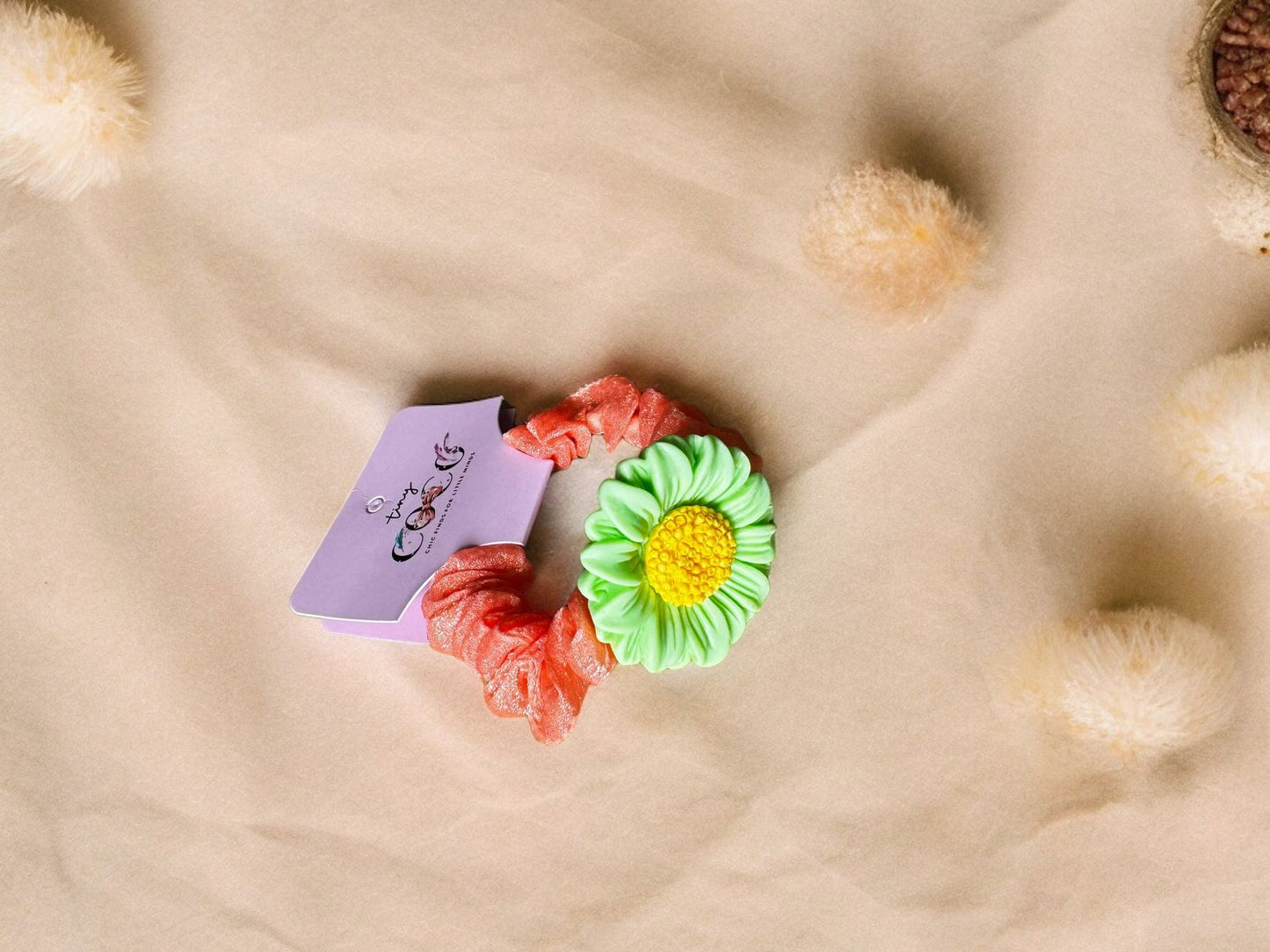 Dress Up Fun with Our Adorable Organza Ruffle Flower Hair Clip for Kids!