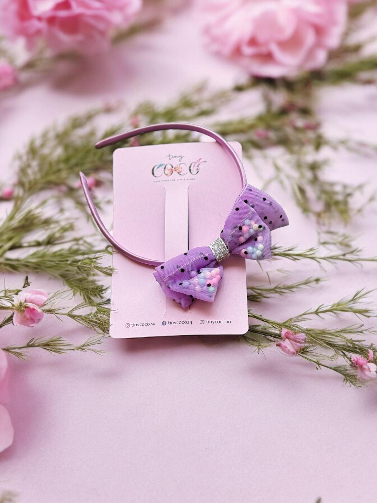 Comfy Chic Confetti Headband with Bow