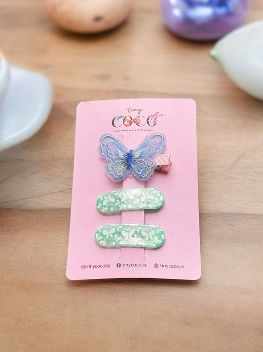 Tiny Coco Fun Hair Trio: Alligator Clip and Tic Tac Set