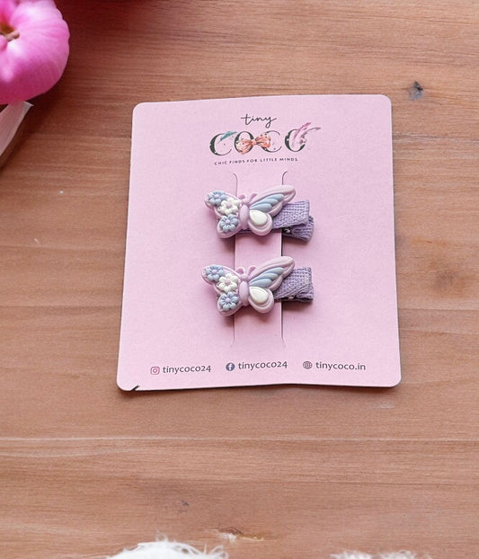 Fluttery Fun: Colorful Butterfly Hair Clips!