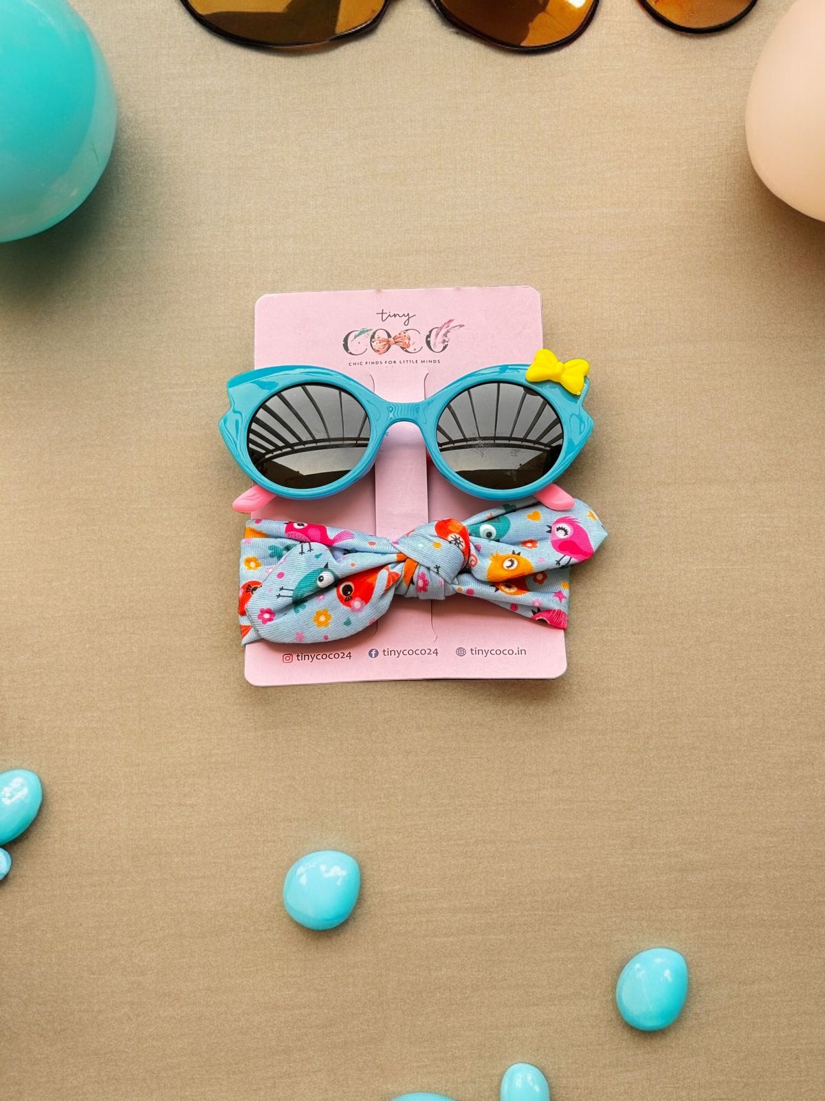 Beat the Heat in Style: Summer Fun Headband with Sunglasses Combo