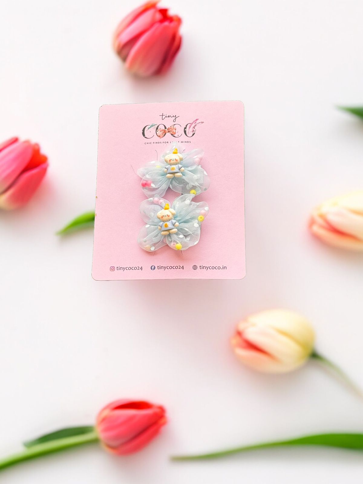 Confetti Hair Clips with Bow-tiful Blooms