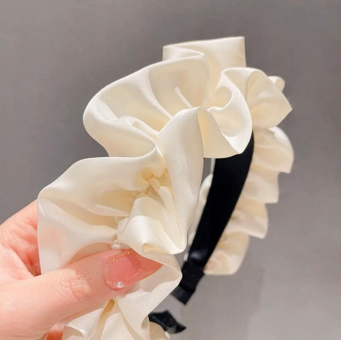 Dress Up Your Little Darling with Our Satin Ruffled Headband!