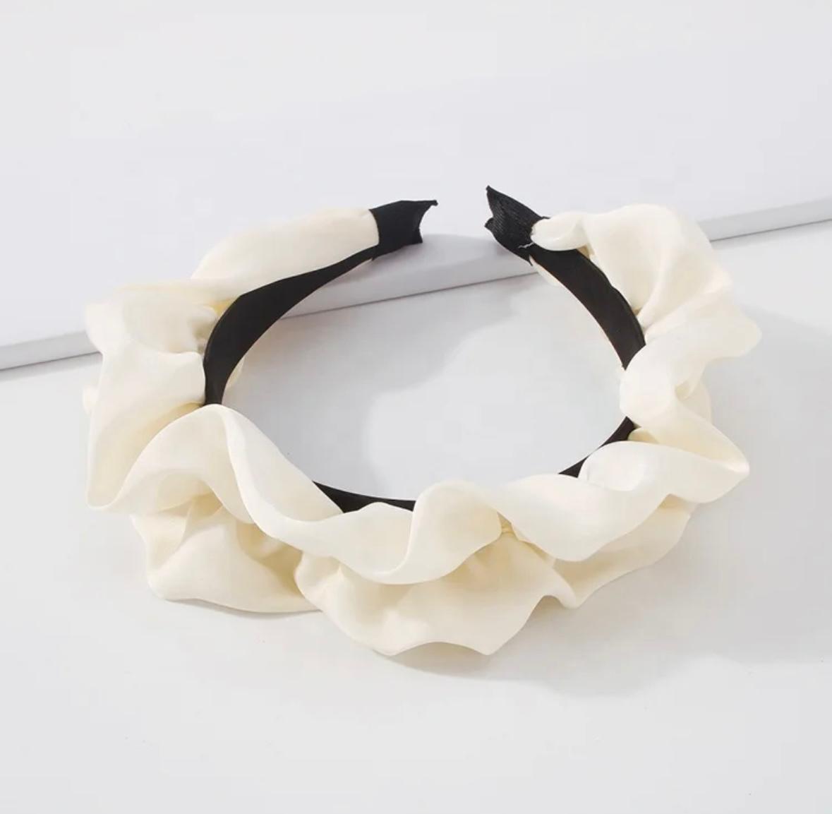 Dress Up Your Little Darling with Our Satin Ruffled Headband!