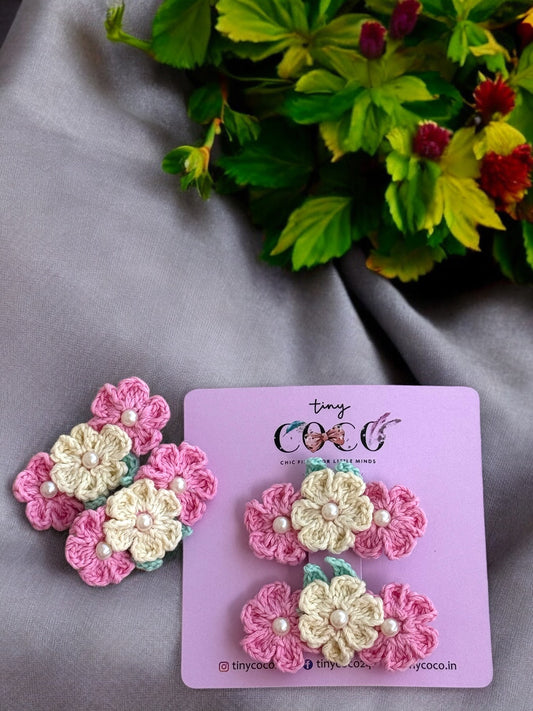 Petite Petal Hair Clips