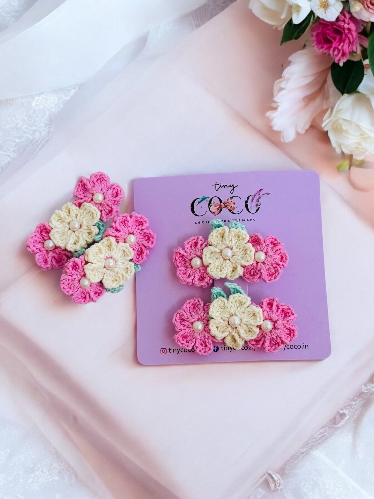 Petite Petal Hair Clips