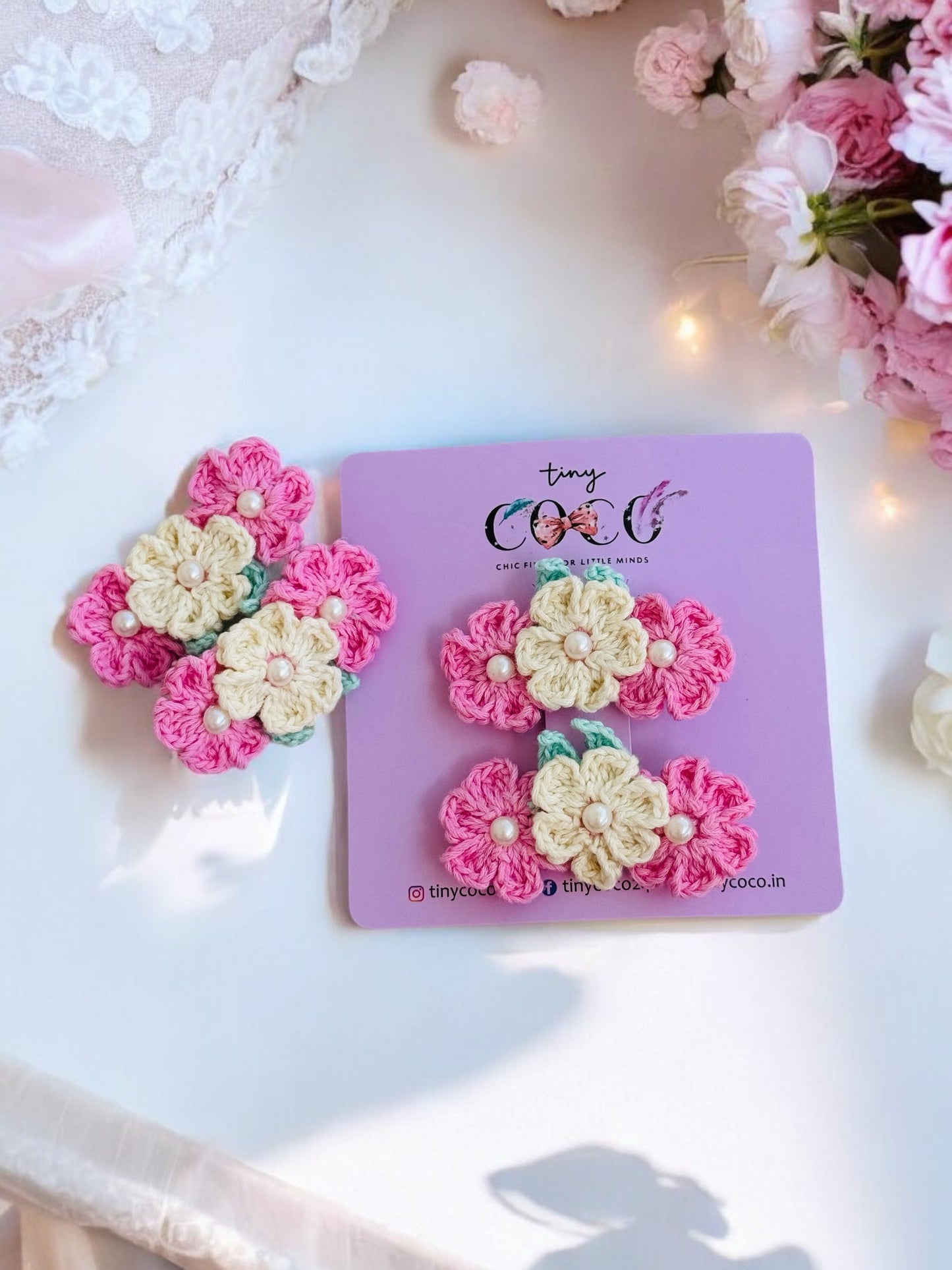 Petite Petal Hair Clips