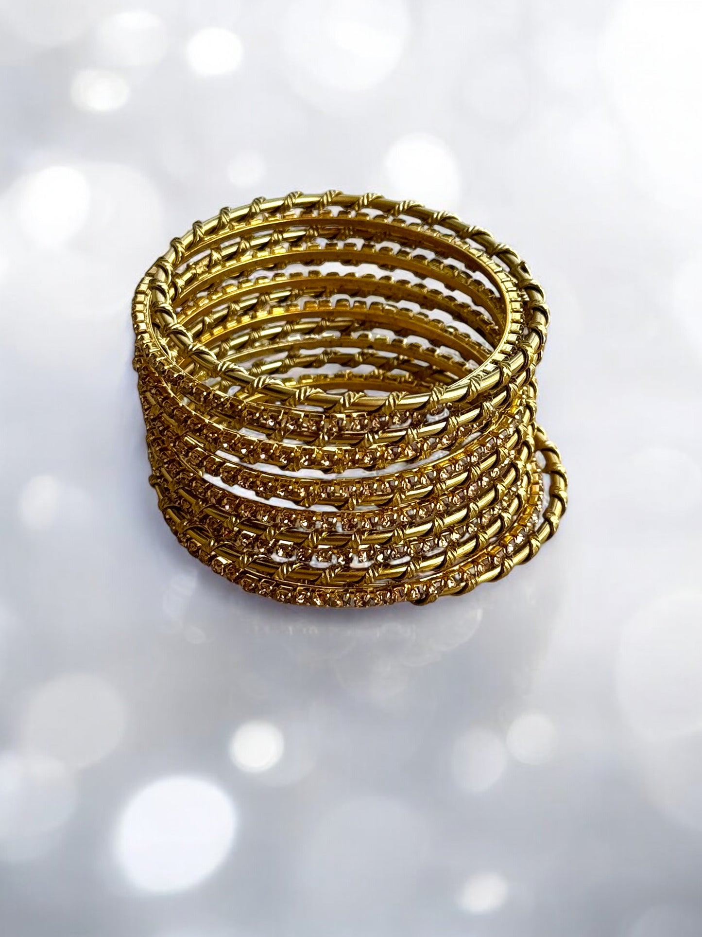 Gold Glam Bangles