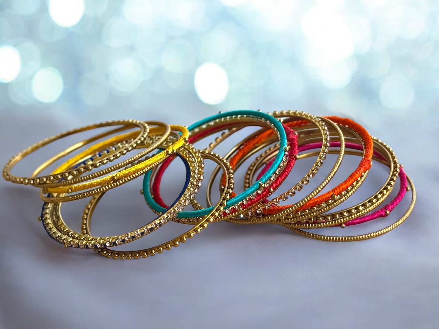 Happy Hues Colorful Bling Bangles