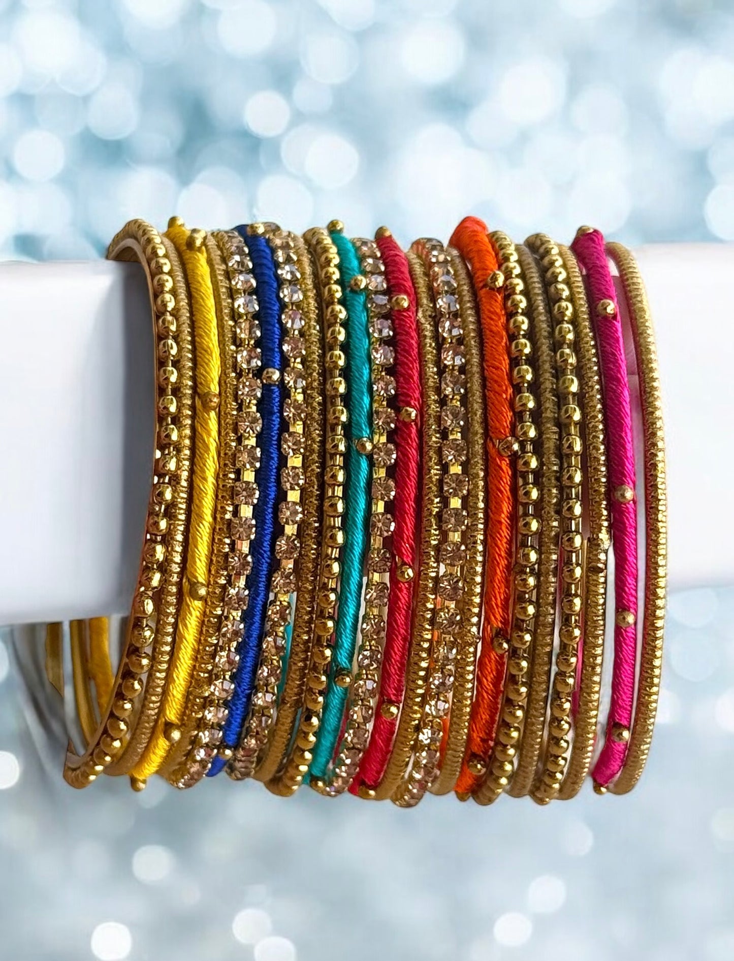 Happy Hues Colorful Bling Bangles