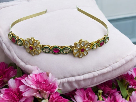 Floral Kundan Hairband