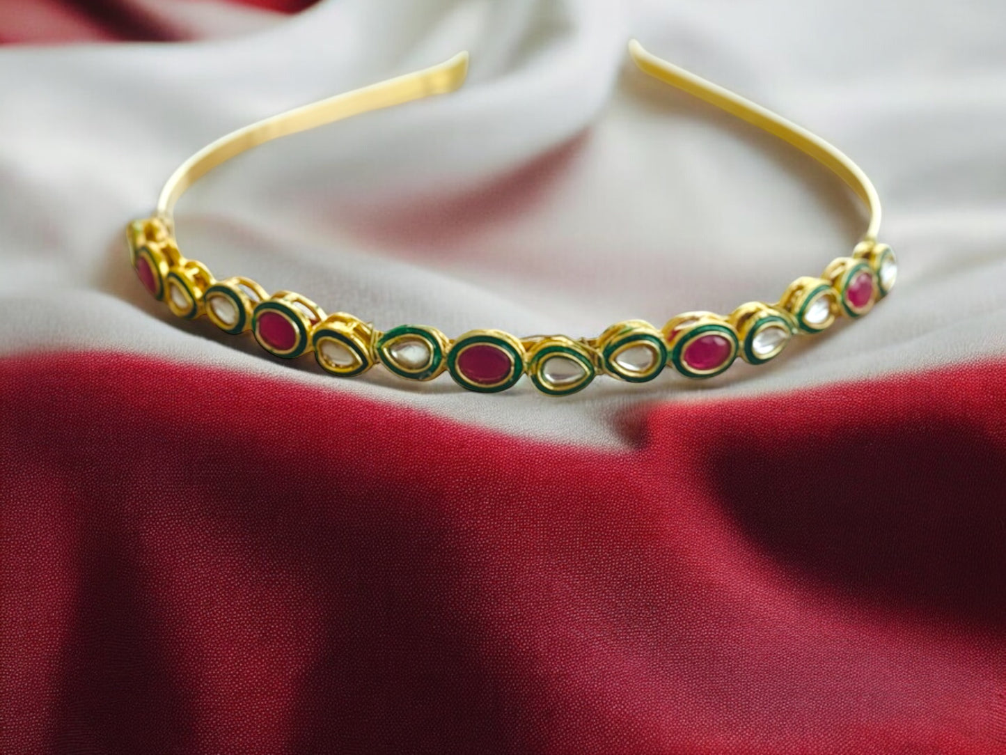 Minimalist Kundan Hairband