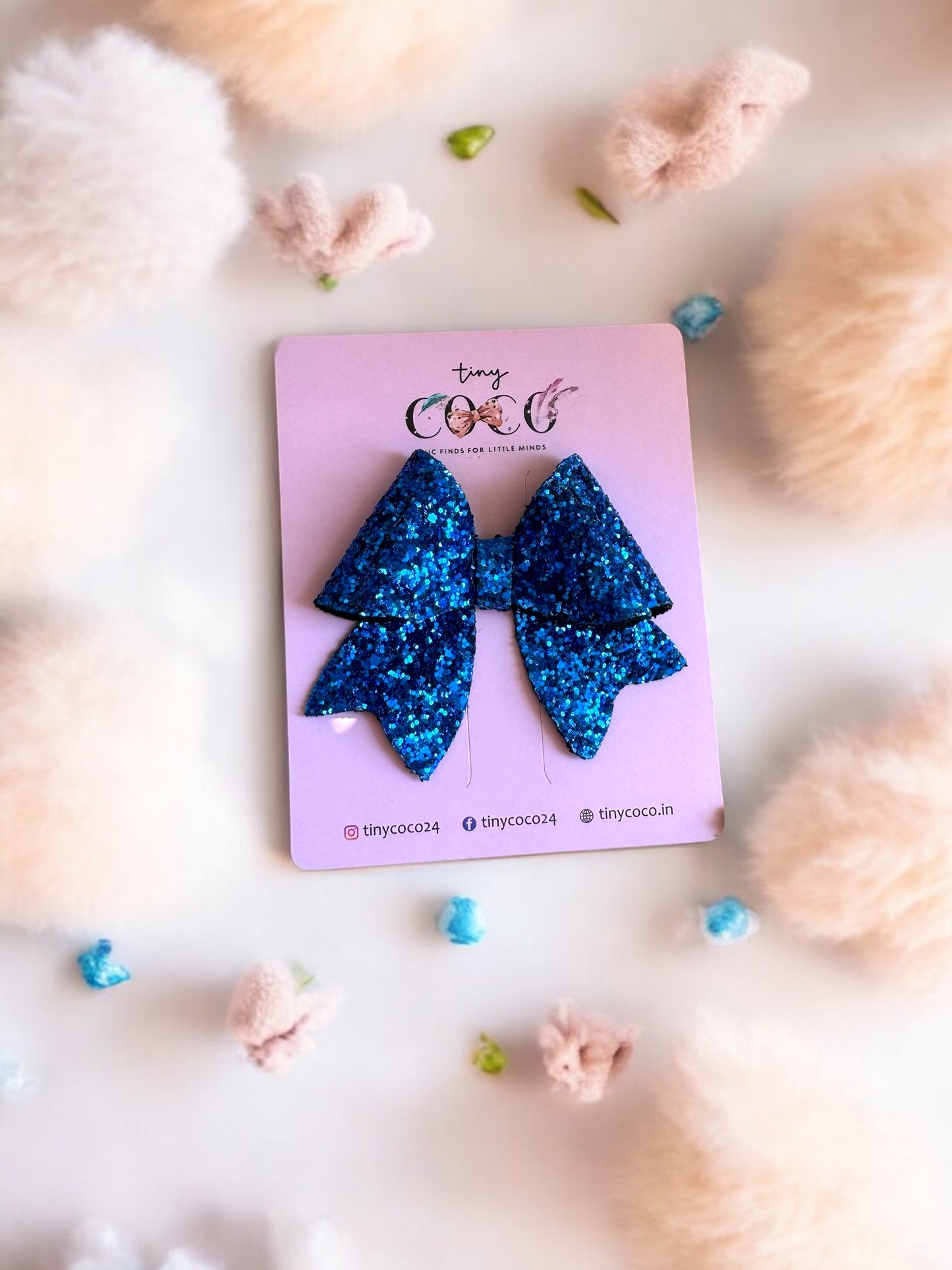 Royal Blue Shimmer Bow