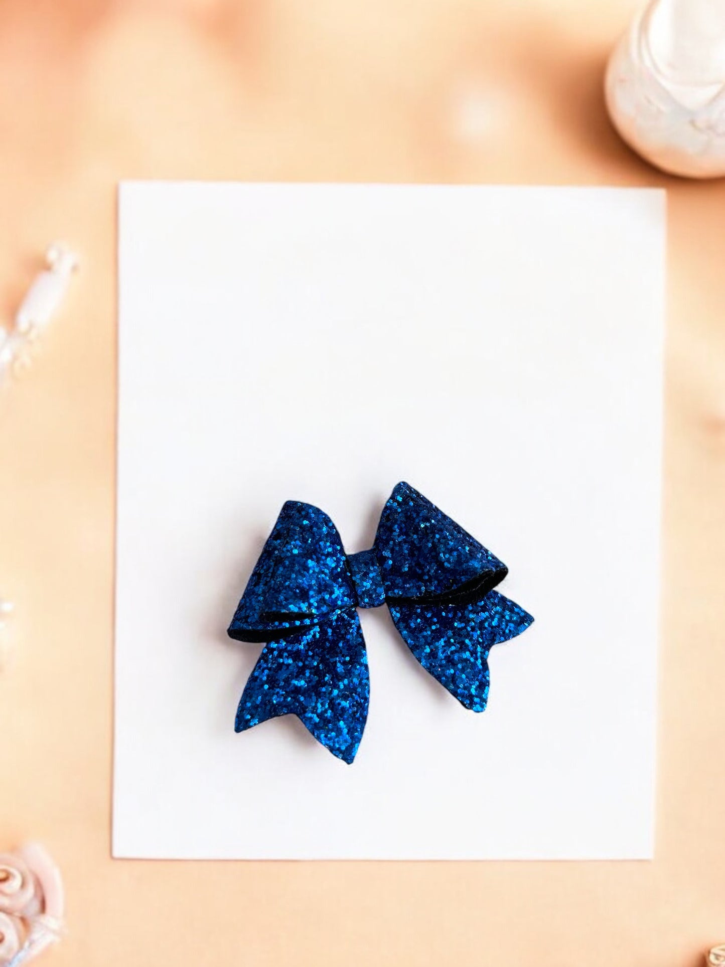 Royal Blue Shimmer Bow