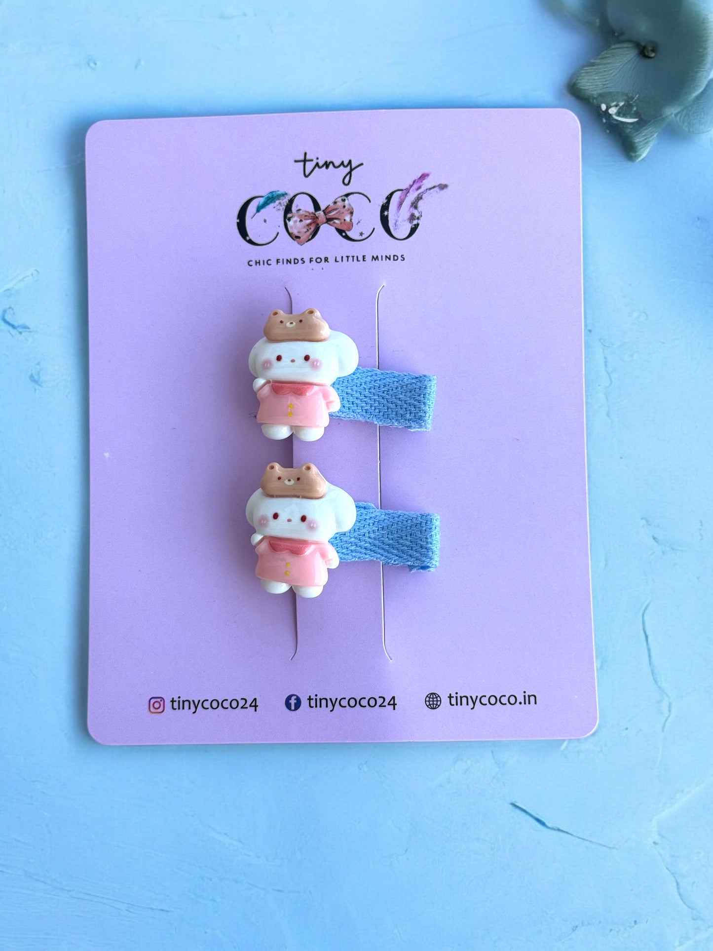 Huggable Hair Clip Zoo! (Bear, Bunny, Pup..)