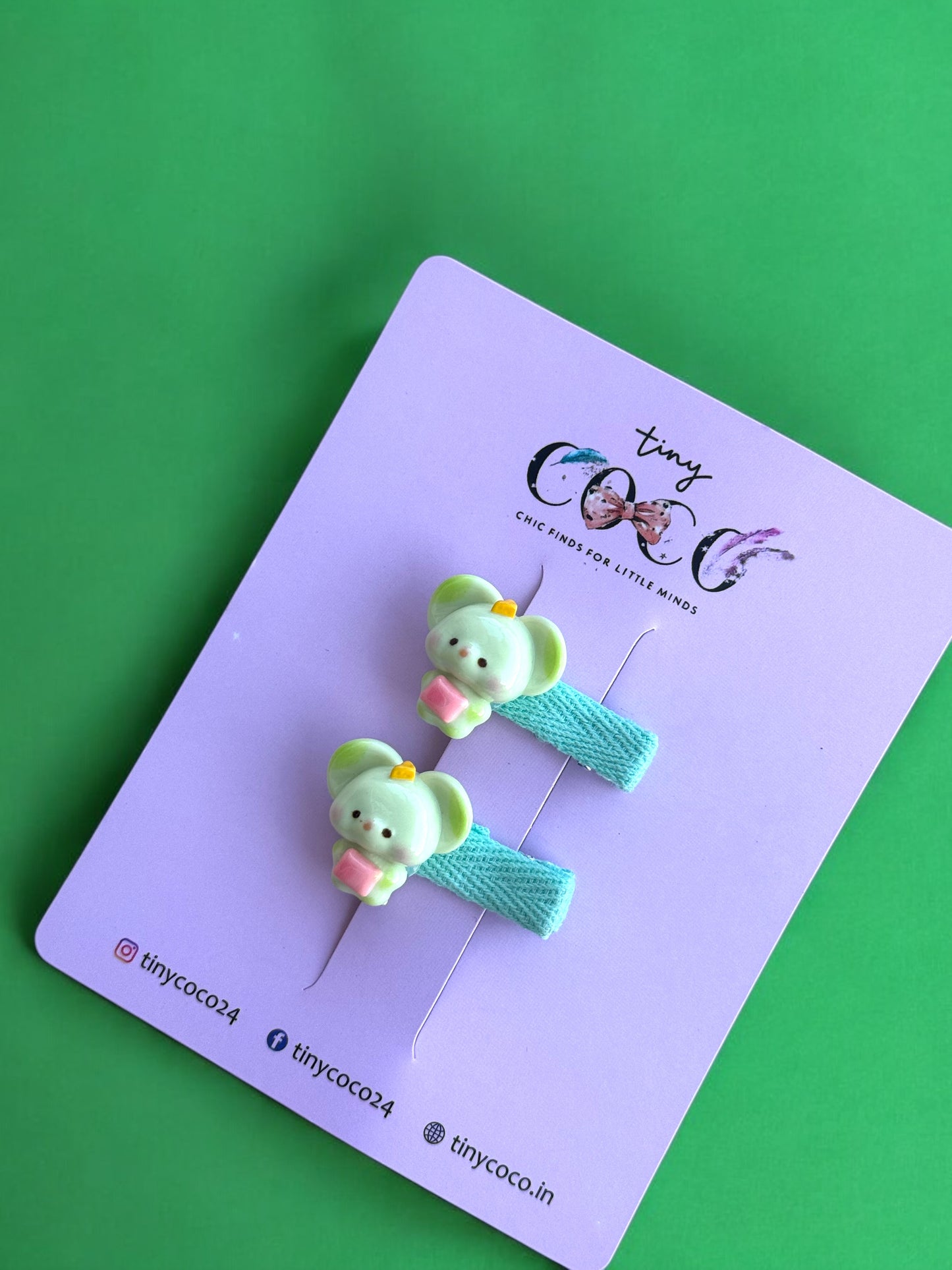 Huggable Hair Clip Zoo! (Bear, Bunny, Pup..)