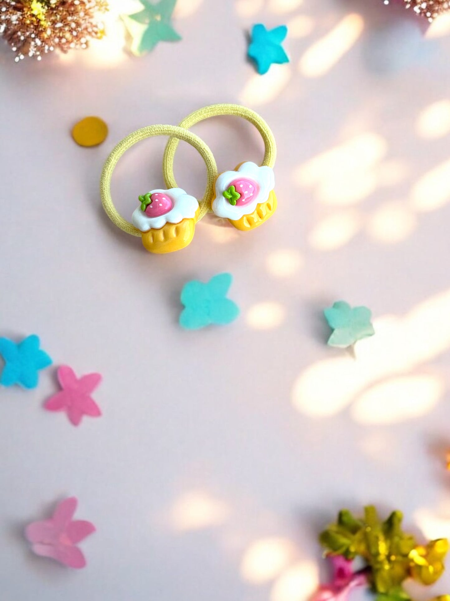 Double the Fun with Playful Hair Tie Set!