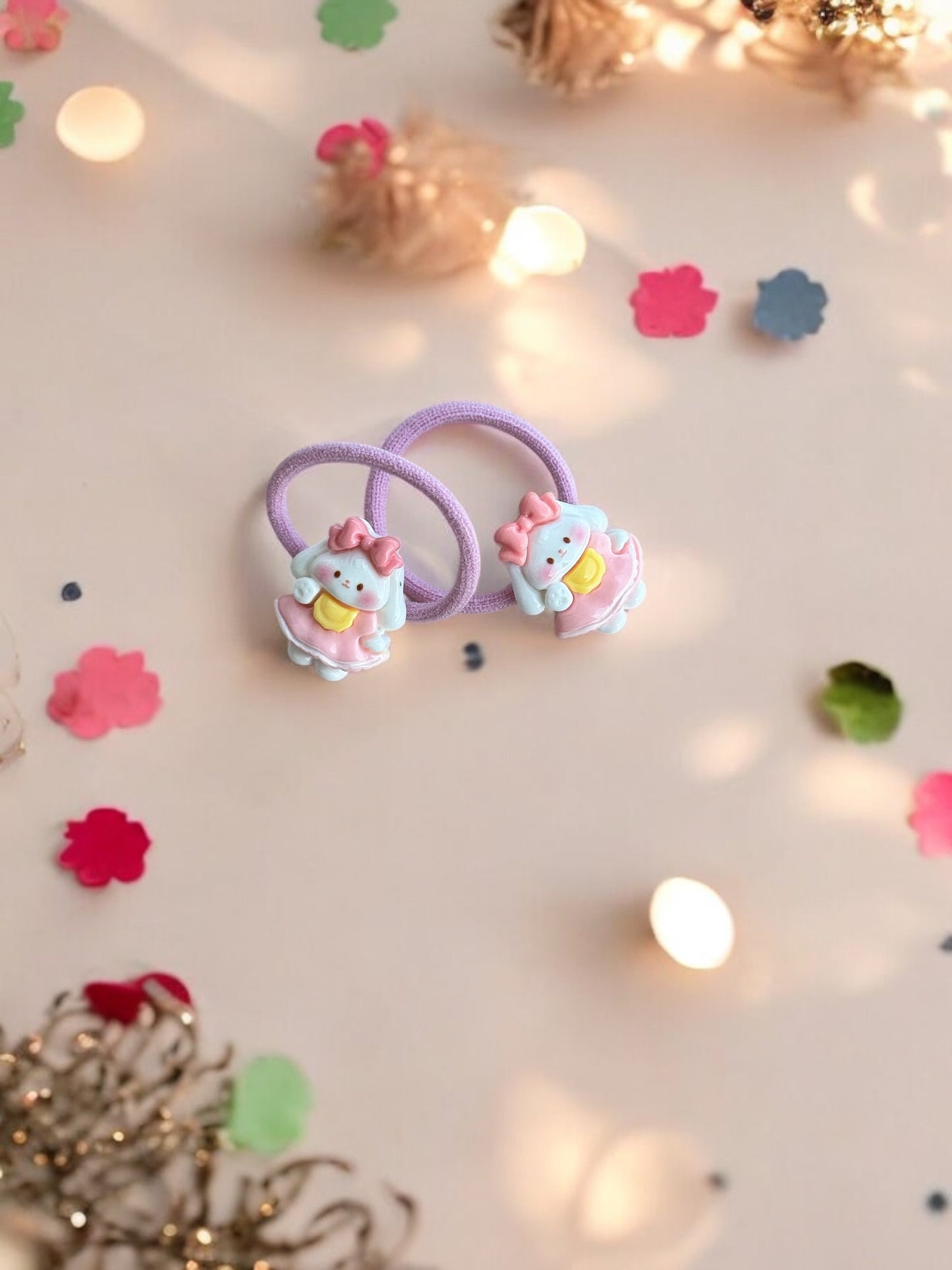 Double the Fun with Playful Hair Tie Set!