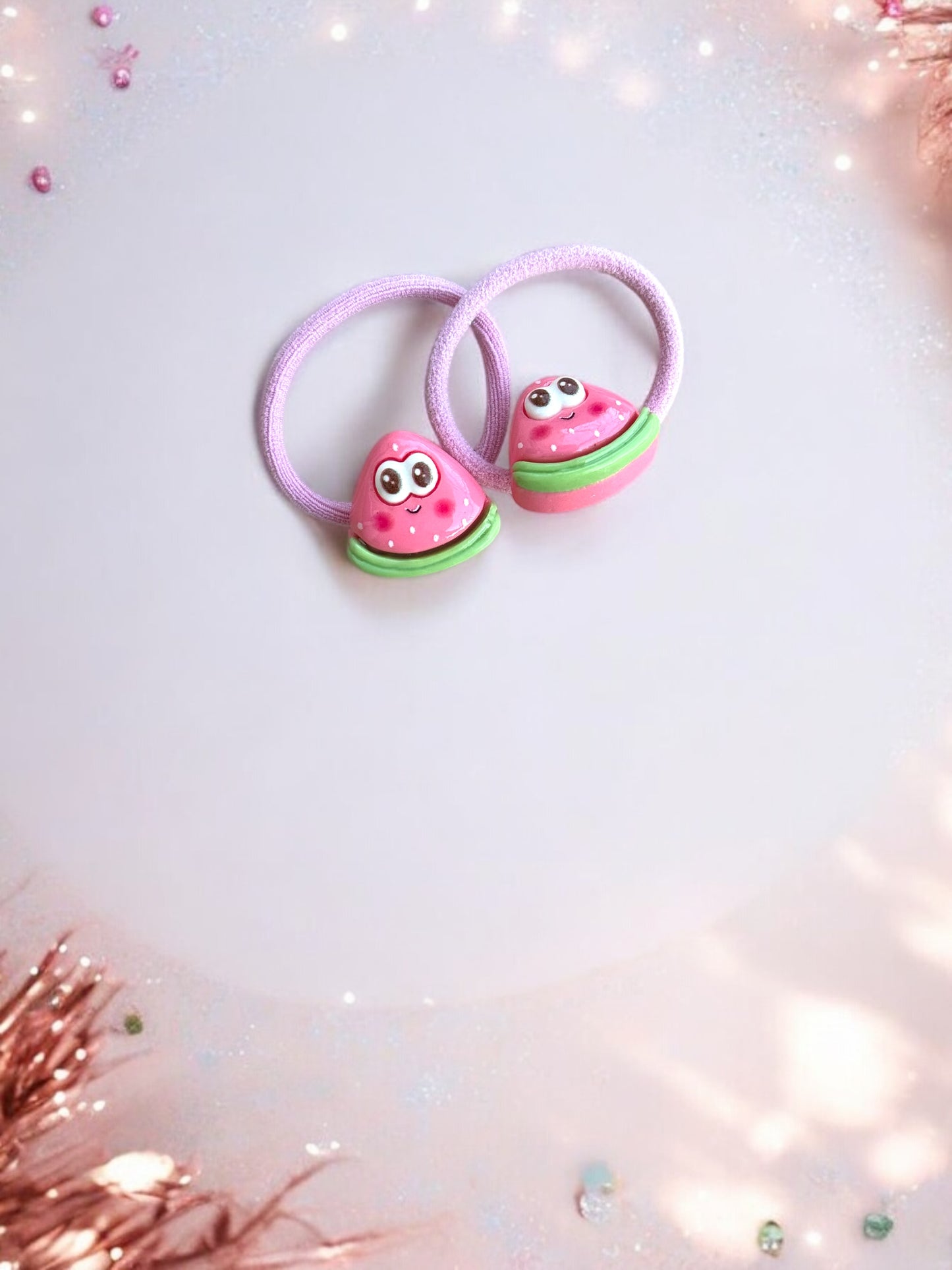 Double the Fun with Our Fruity Fun Hair Tie Pairs!