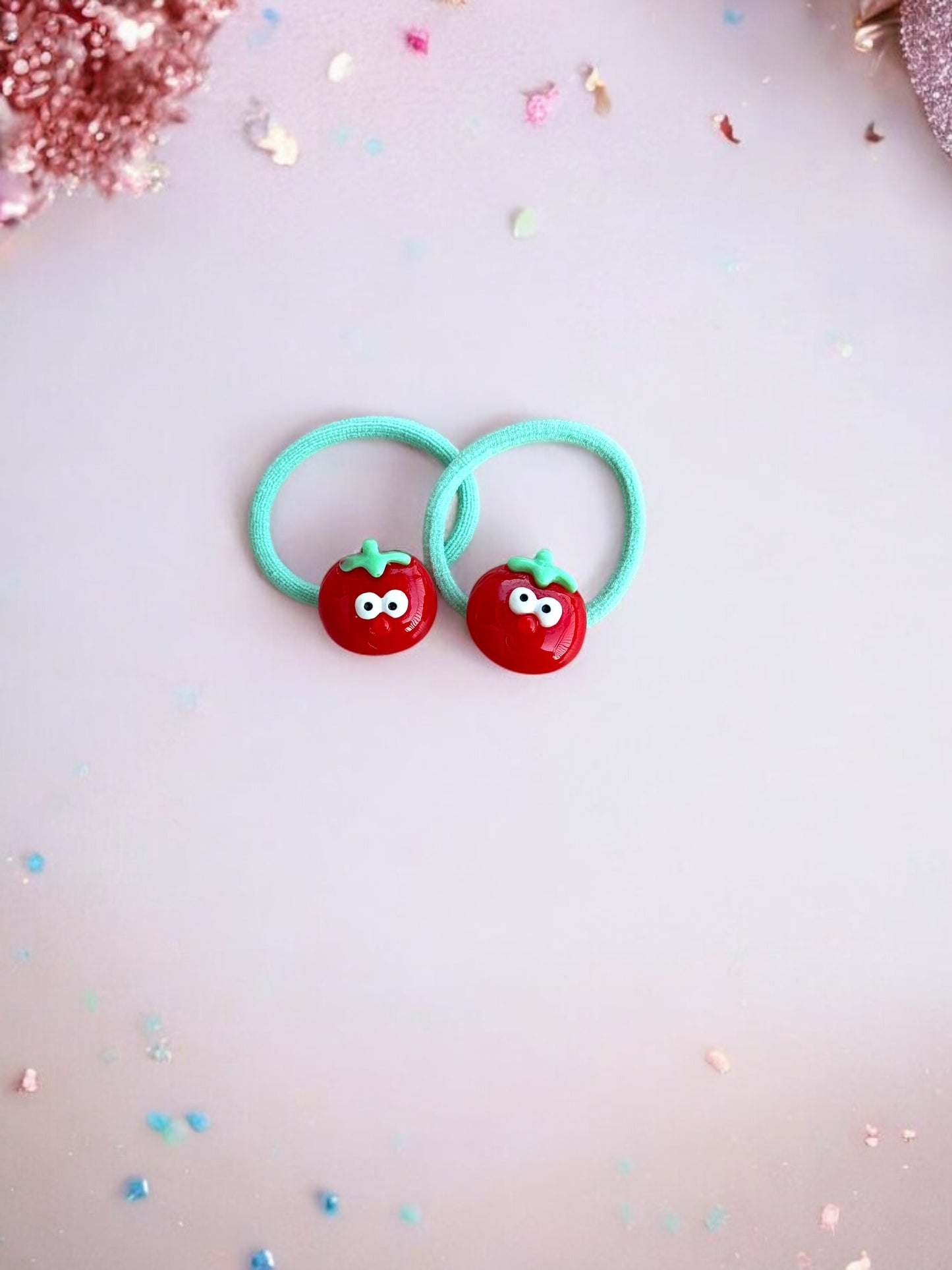 Double the Fun with Our Fruity Fun Hair Tie Pairs!