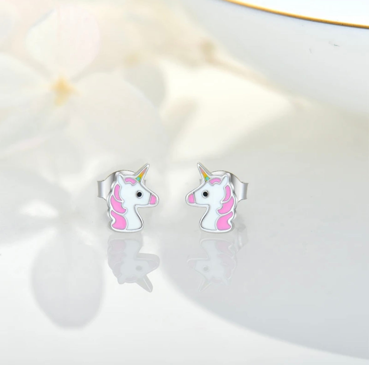 Unicorn Silver Earings