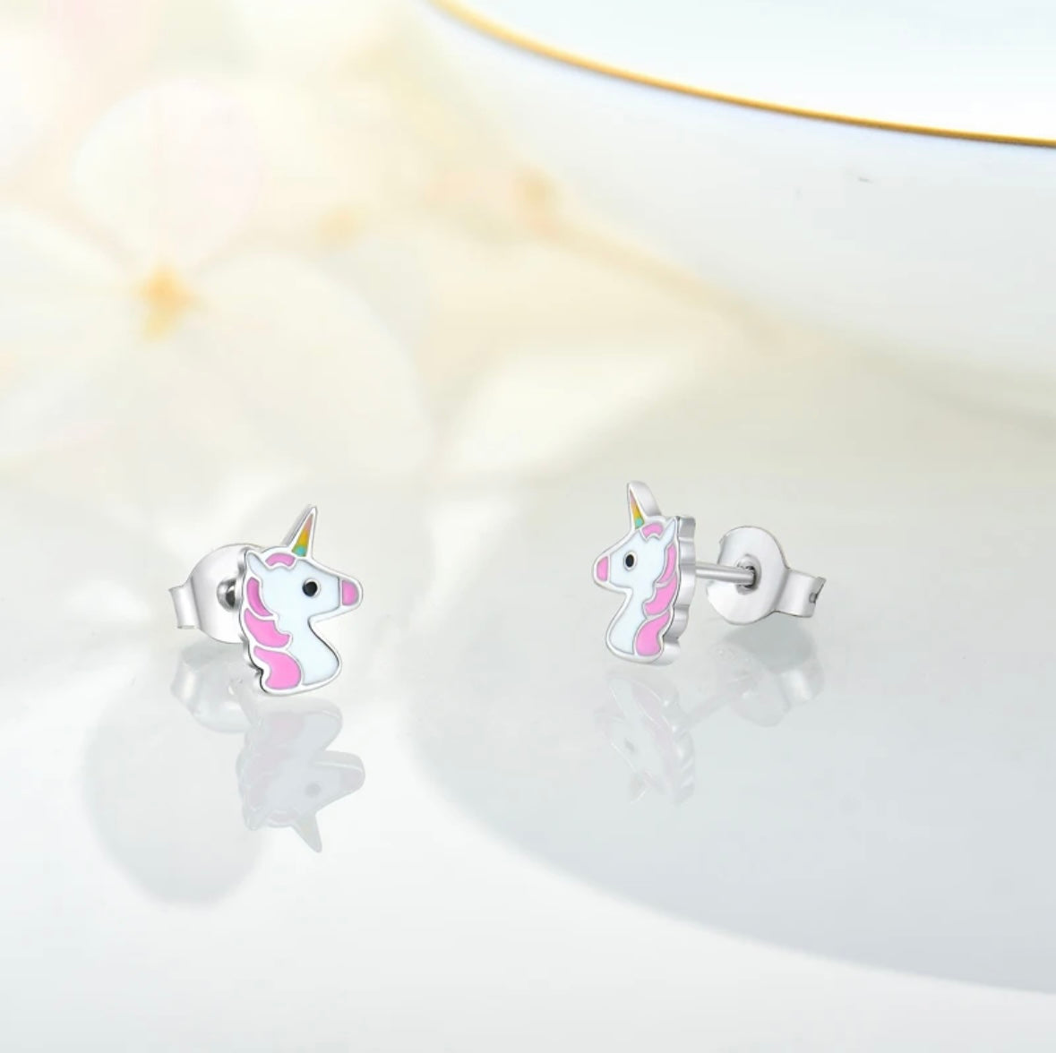 Unicorn Silver Earings