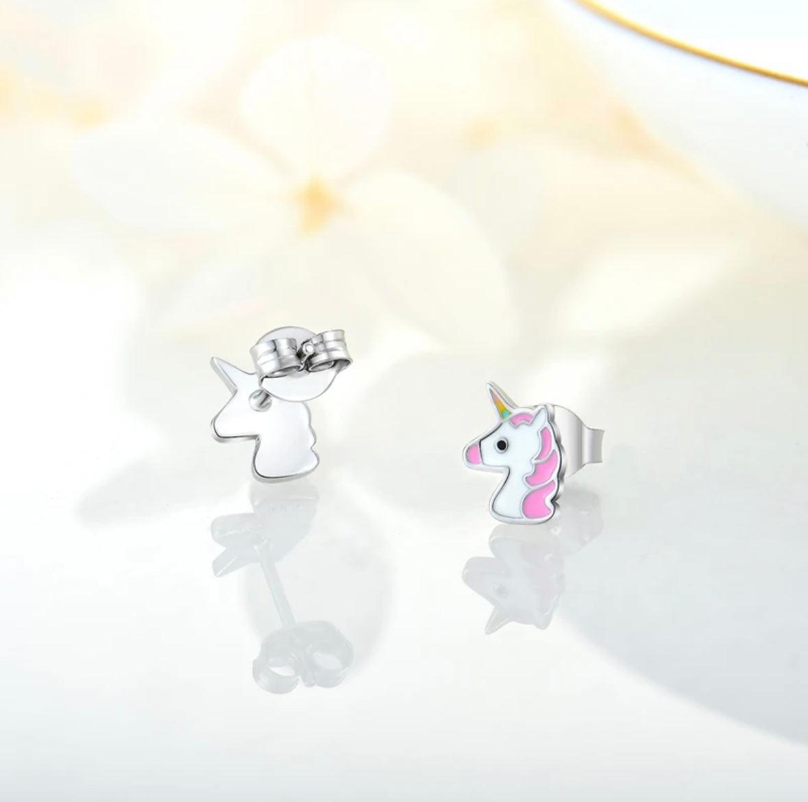 Unicorn Silver Earings