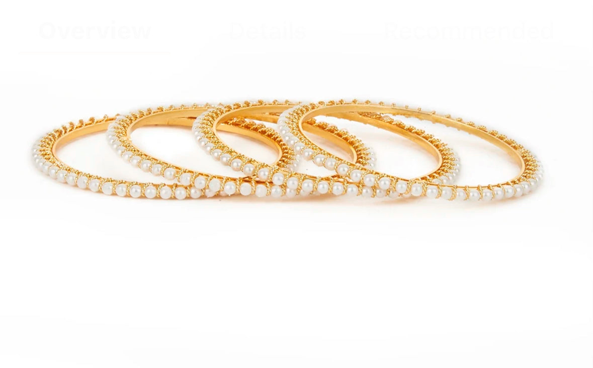 Pearly white bangles