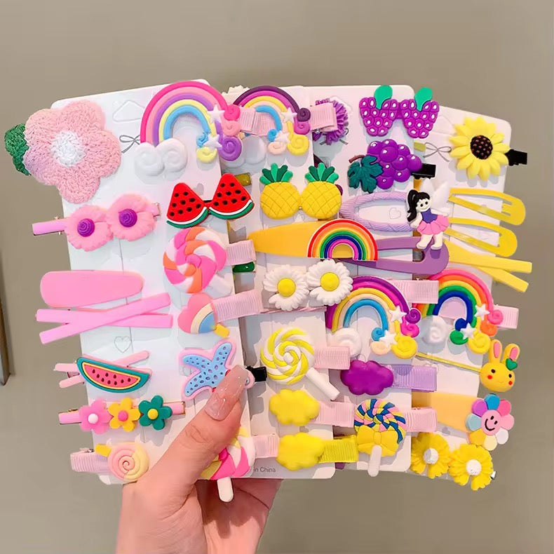 Playful Pals Hair Clip Set (Set of 14 clips)