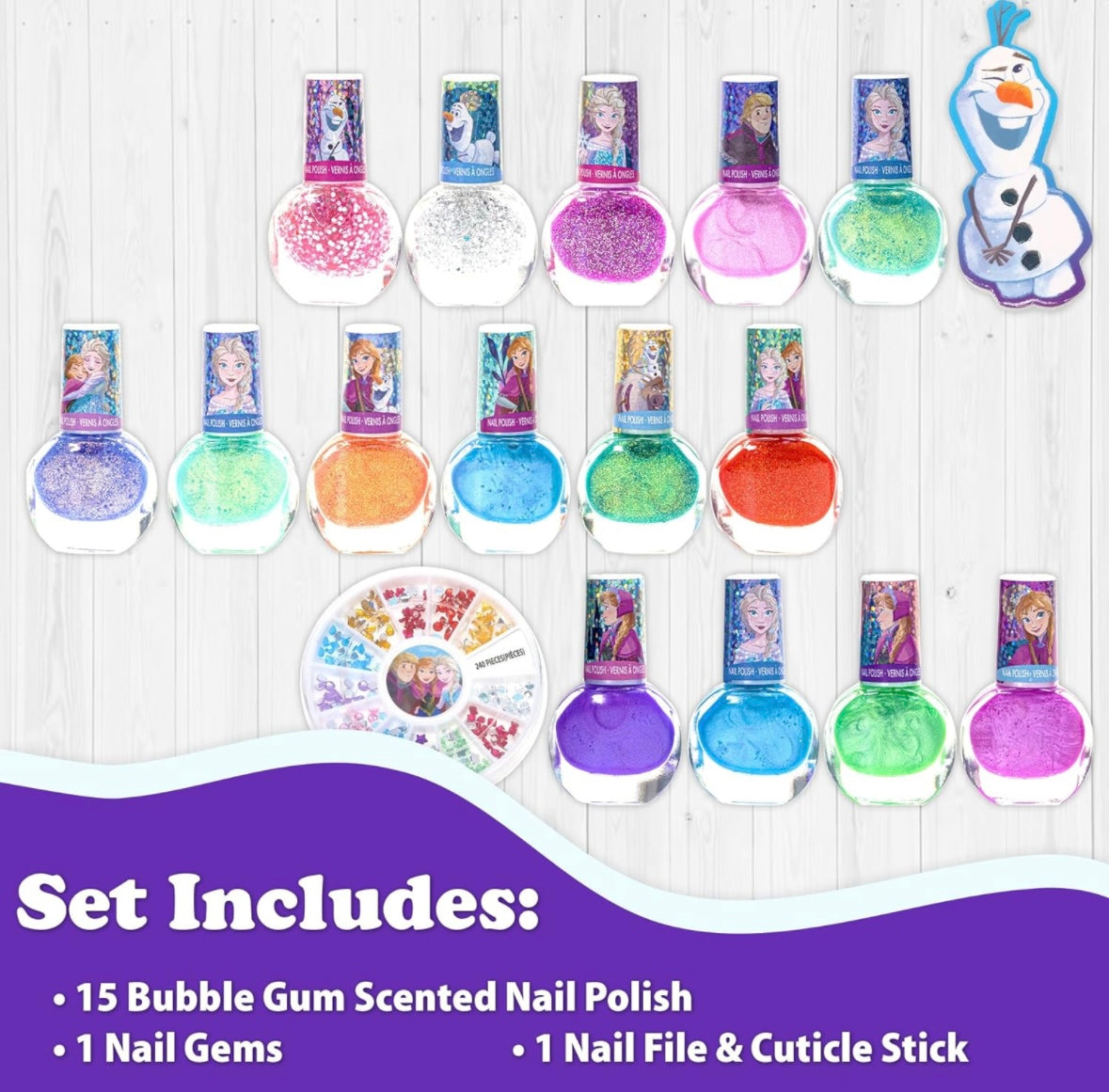 Disney Frozen Non-Toxic Peel-Off Nail Polish Set