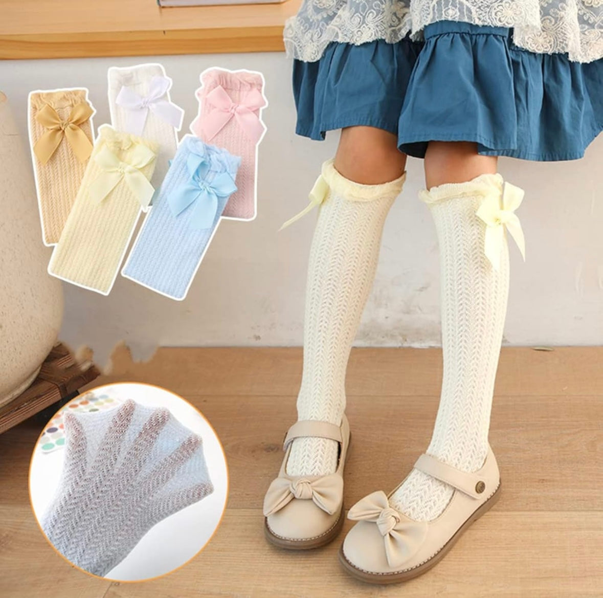 Overknee Stockings Bow Style