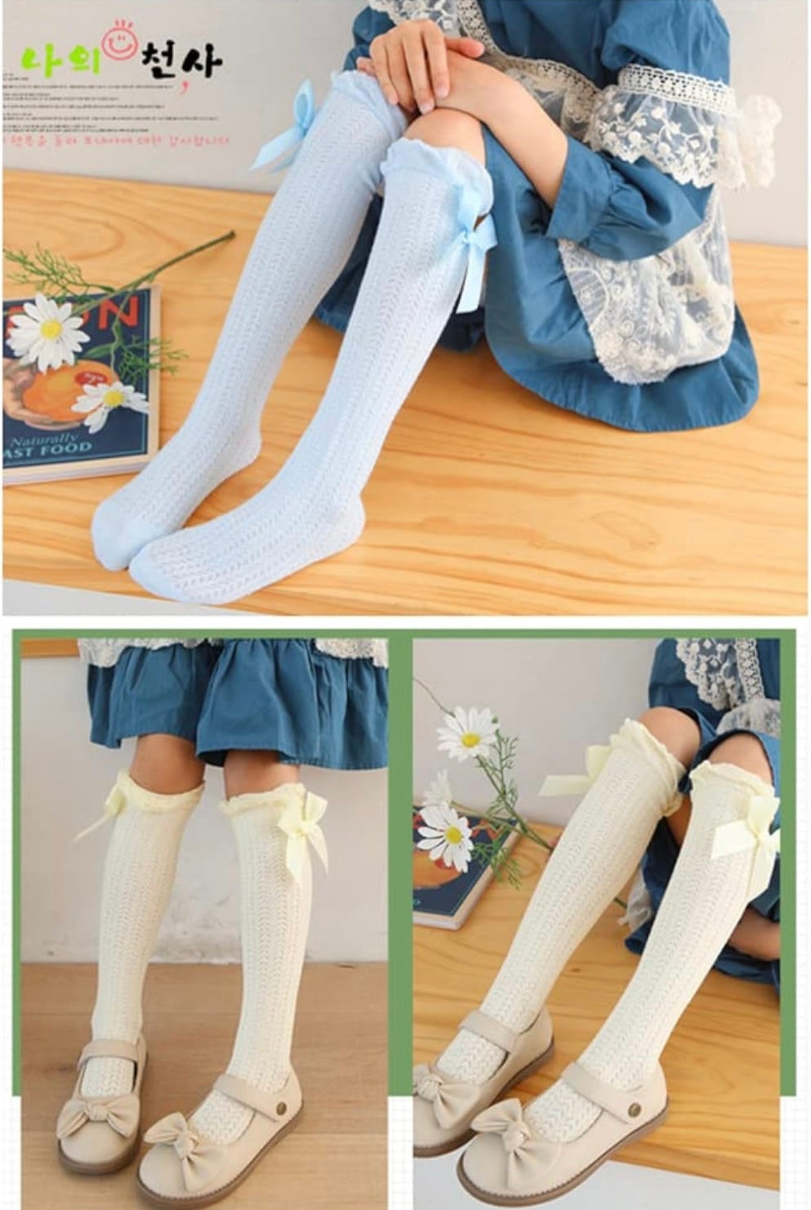 Overknee Stockings Bow Style