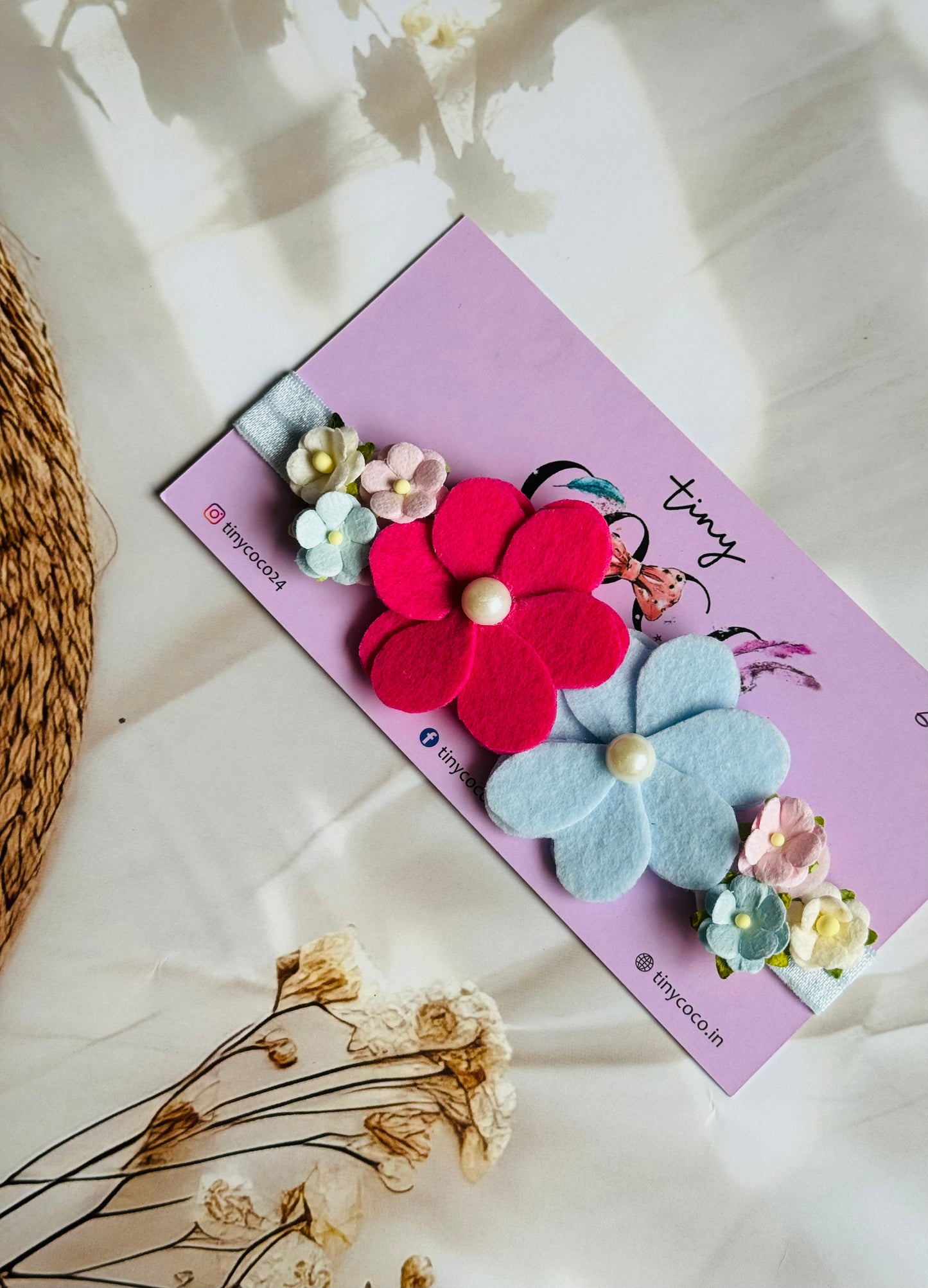 Handmade Felt Flower Baby Headband