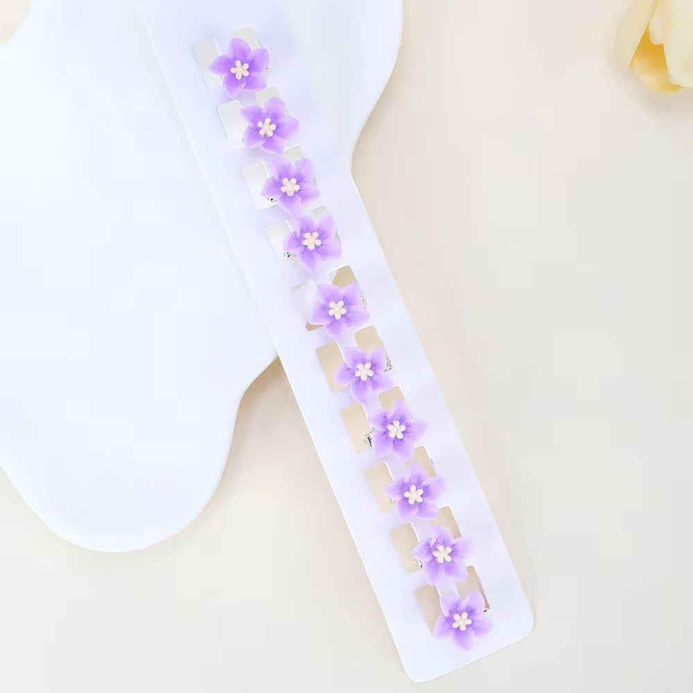 Tiny Bloom Hair Clips for Babies and Toddlers (Set of 5)