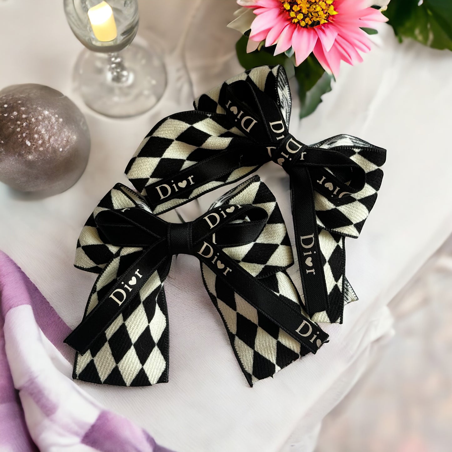 Cheerful Chic: Soft Fabric Hair Bows