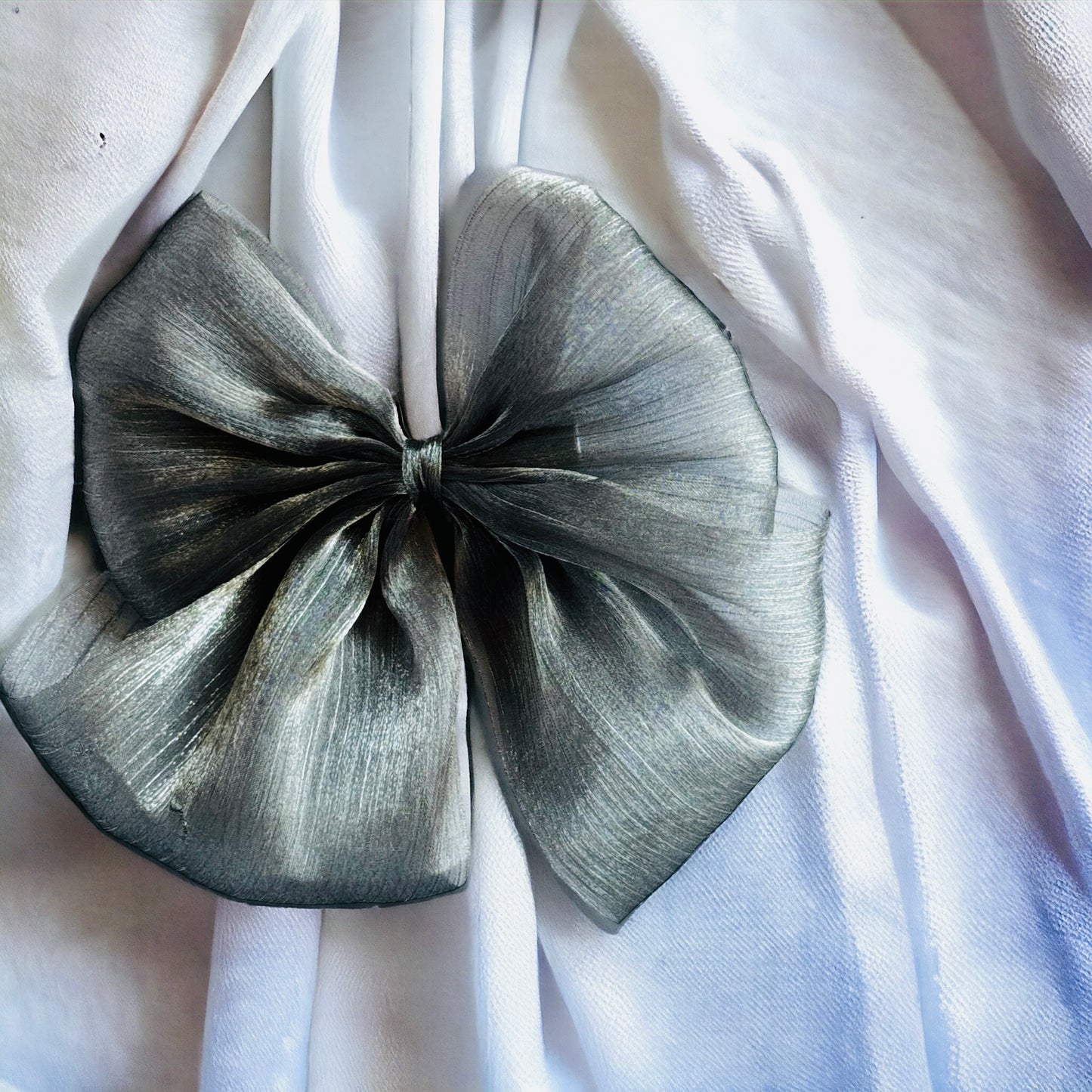 Shimmering Shine: Big Organza Hair Bows