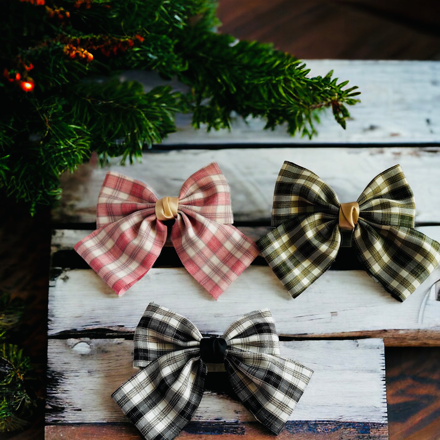 Statement Style: Big Checkered Hair Bows